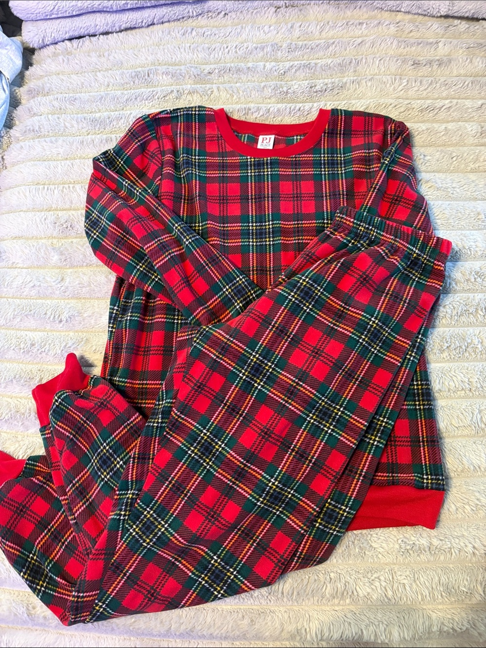 Red Plaid WomenJunior Small Set